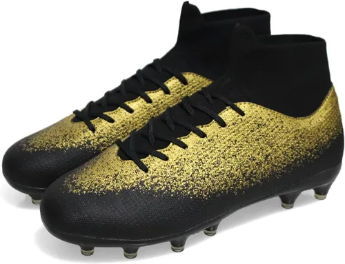 Vista 5 de TSSTL Botas de fútbol ligeras para hombre, botas de fútbol para exteriores, interiores, césped, picos, jóvenes, niños, zapatos de fútbol AGFGSG