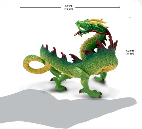 Vista 3 de Safari Ltd. Figura de dragón chino – Figura detallada de plástico de 6 pulgadas – Divertido juguete educativo de fantasía para niños, niñas y niños