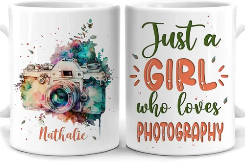 Vista 9 de Hyturtle Regalos Personalizados para Amantes de los Libros - Solo una Chica que Ama los Libros Taza de Café Personalizada de Cerámica 11oz - Regalos