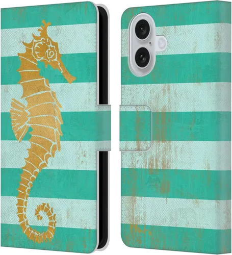 Vista 17 de Head Case Designs Officially Licensed Paul Brent Agate Mermaid Coastal Leather Wallet Case Compatible with Apple iPhone 16