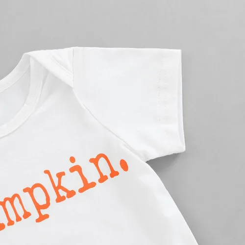 Vista 6 de Conjunto de ropa de Halloween para bebé niña de manga corta con falda y diadema para Halloween