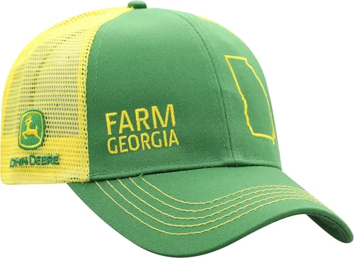 Vista 79 de John Deere Gorra de béisbol con logotipo y malla trasera con contraste, para hombre