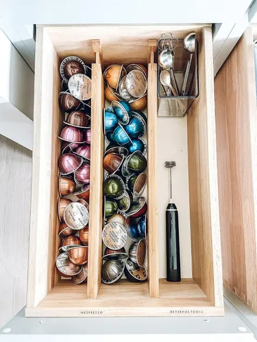 Vista 12 de Lipper International. Set de 2 divisores profundos de bambú para cajón de cocina., otro, Marrón, 2