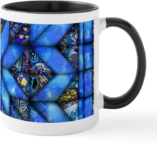 Vista 158 de CafePress Ascii - Taza de café de cerámica, taza de té, 11 onzas