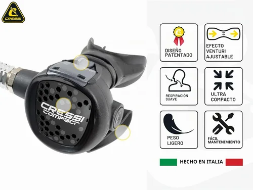Vista 4 de Cressi AC2 / Compact & Octopus XS - Kit de regulador de buceo