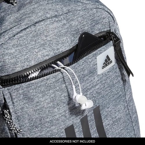 Vista 3 de adidas Mochila League Three Stripe 2, Jersey Onix GrisNegro, talla única , Mochila League Three Stripe 2
