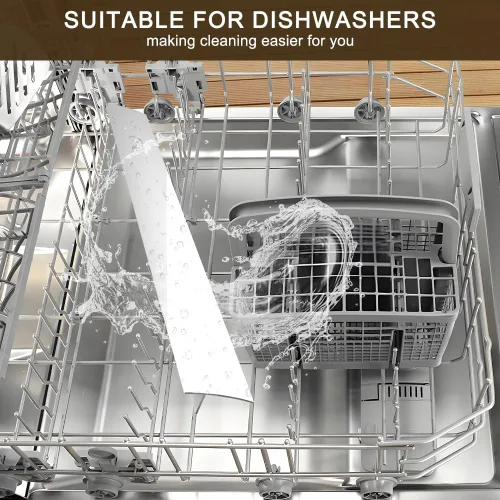 Vista 8 de Fundas de silicona para huecos para encimera de cocina, resistentes al calor, no pegajosas, sellos de relleno entre encimera, estufa, horno, Blanco