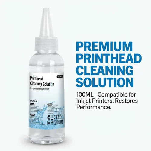 Vista 3 de Kit de limpieza de impresora 3.4 fl oz, solución de limpieza de cabezal de impresión para impresoras de inyección de tinta, compatible con cabezales