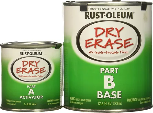 Vista 10 de Rust-Oleum 241140 Specialty Kit de Pintura para Pizarra Blanca Aplicable con Brocha, Blanco