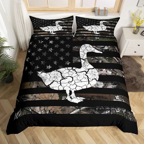 Vista 31 de Manfei Juego de funda de edredón de mariquita de tamaño individual, juego de ropa de cama de flores de acuarela de 2 piezas, funda de edredón floral