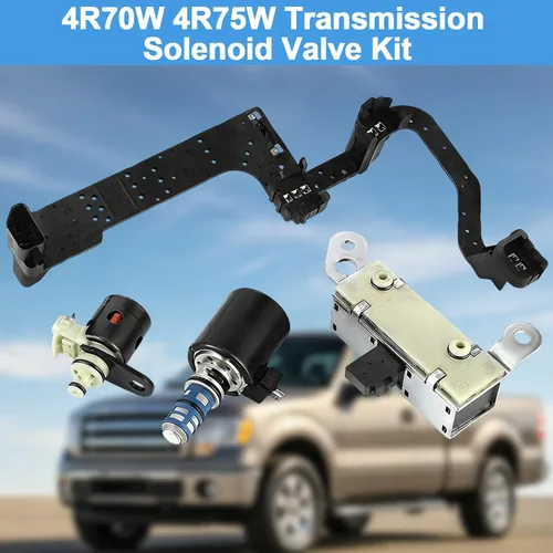 Vista 7 de Kit de válvula electromagnética de transmisión 4R70W 4R75W para Ford F150 E150 E250 E350 Kit de solenoide de 4 piezas para Lincoln Town Car