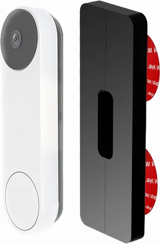 Vista 9 de Soporte de ángulo ajustable para timbre de puerta de 25 a 55 grados sin taladro, compatible con todas las baterías de timbre de video Nest