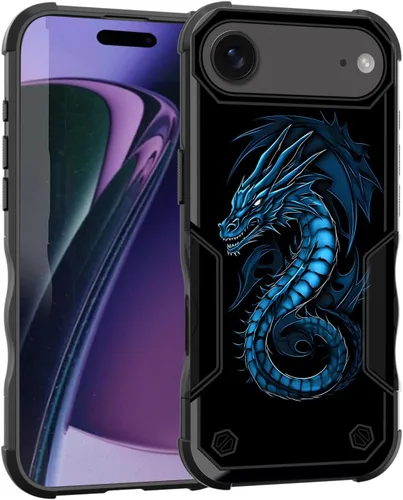 Vista 91 de Funda para iPhone Air, [doble capa] [protección contra caídas de grado militar de 10 pies] Funda resistente a prueba de golpes para iPhone Air