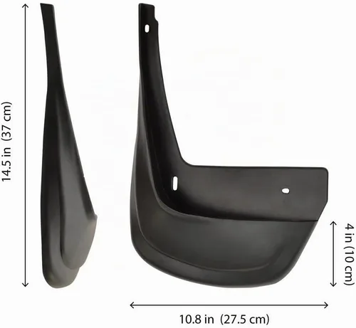 Vista 4 de BDK Guardabarros Protectores contra Salpicaduras Defensas para Neumáticos Delanteros o Traseros con Herrajes - Instalación Fácil/Ajuste Universal