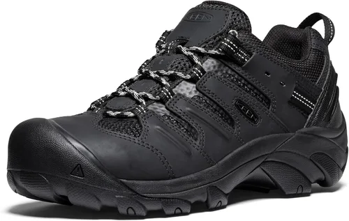 Vista 10 de KEEN Utility - Zapato de acero con puntera de Lansing, de altura baja para hombre negro (Bison/Black)