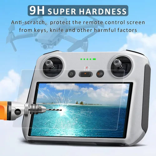 Vista 5 de Ambison [Paquete de 2] DJI Mini 5/4 Pro Protector de pantalla de vidrio mate, antirreflejo/suave como la seda/HD transparente compatible con DJI