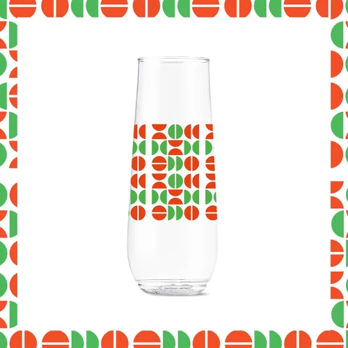 Vista 6 de TOSSWARE POP - Juego de 6 vasos estampados de plástico transparente de 9 onzas, de alta calidad, reciclables, irrompibles y cristalinos