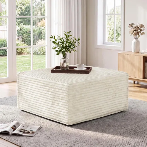 Vista 46 de Sofá modular en forma de L para sala de estar, sofá modular sin huesos con diván, sofá de pana con asiento profundo, no requiere montaje, negro