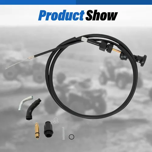 Vista 2 de WFLNHB Cable de estrangulador de carburador y kit de émbolo de válvula de repuesto para Honda Rancher 350 TRX350FM TRX350TE TRX350TM TRX350FE