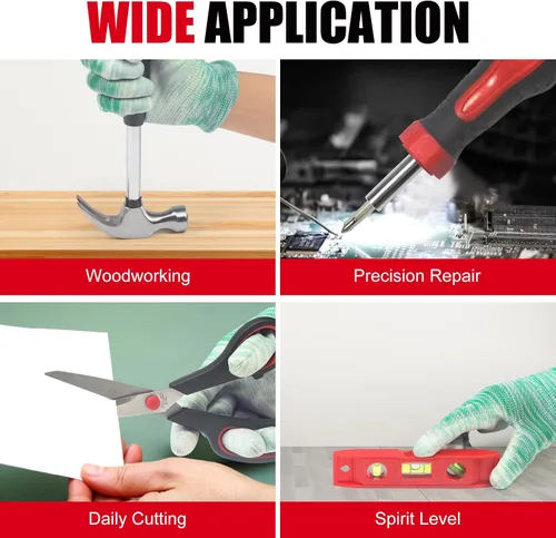 Vista 7 de Basic Home Kit de Herramientas Rojo - Juego de Herramientas de 38 Piezas con Cajas de Almacenamiento Portátiles para Reparación y Mantenimiento