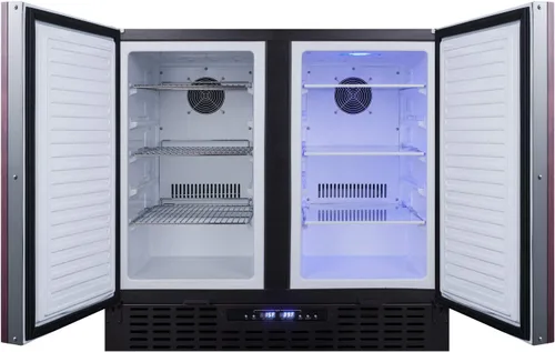 Vista 5 de 36 in. 5.8 CU. FT. Refrigerador integrado lado a lado con congelador en acero inoxidable, COUN