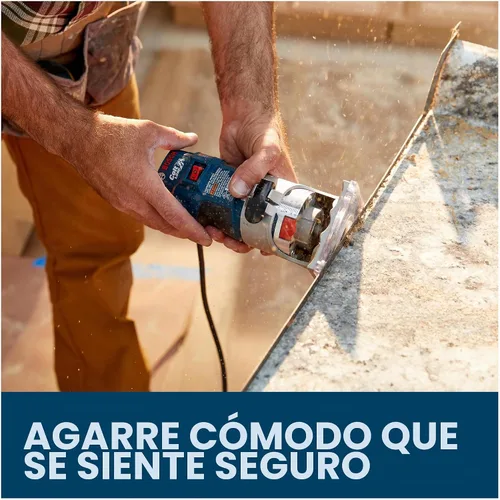 Vista 4 de BOSCH PR20EVS Colt - Router de palma de velocidad variable de 1.0 HP - Motor de 5.6 amperios, arranque suave, circuito de respuesta constante