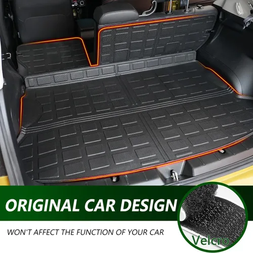 Vista 2 de Alfombrilla de Carga Compatible con Subaru Crosstrek XV Impreza Hatchback 2018-2023 Forro de Carga Alfombrilla de Maletero con Respaldo Forro