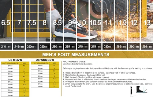 Vista 6 de Zapatos de trabajo con punta de acero para hombres y mujeres, ligeros, indestructibles, a prueba de pinchazos, cómodos, zapatos de seguridad