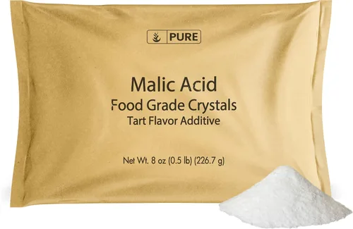 Vista 2 de PURE ORIGINAL INGREDIENTS Paquete de ácido málico y ácido cítrico, grado alimenticio, sabor agrio