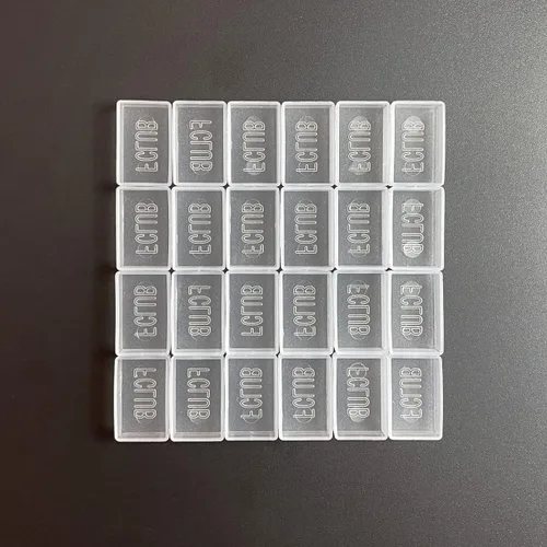 Vista 18 de FCLUB 24 bandejas de acuarela vacías – Moldes de esquina redondeada de plástico blanco de 0.1 fl oz para paleta de pintura de bricolaje