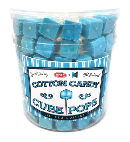 Vista 28 de Chupetas de Caramelo Duro en Cubo: Paquete de Chupetas con Sabor Envueltas Individualmente por Espeez - Paletas Cuadradas de Fiesta Estilo Antiguo
