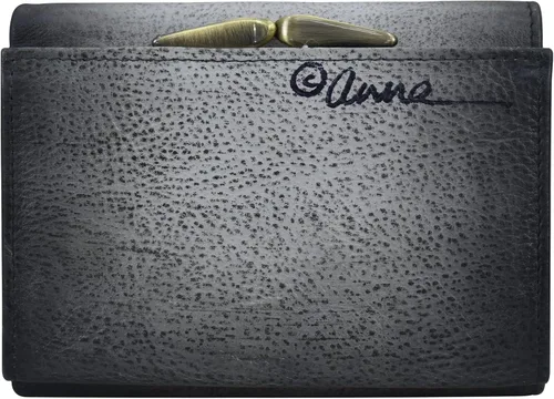 Vista 22 de Anna by Anuschka Cartera de tres pliegues pintada a mano para mujer de cuero