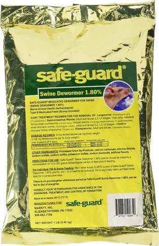 Vista 2 de MERCK Animal Health MFG 184311 1 LB Safe-Guard 1.8% Dosificador para Cerdos