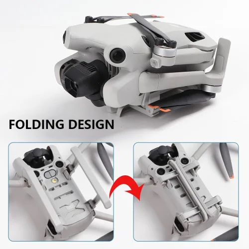 Vista 7 de Mini 4 Pro Tren de aterrizaje extendido, pata de araña de aterrizaje plegable compatible con accesorios DJI Mavic Mini 4 Pro