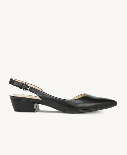Vista 3 de Govdaeor D'Orsay - Zapatos de tacón grueso para mujer, puntera puntiaguda, hebilla de tobillo, zapatos de vestir casuales sin cordones para mujer