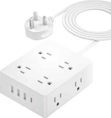Vista 8 de Olcorife PD25W Mini adaptador de viaje, adaptador de corriente universal con 2 USB-C 1 USB-A, adaptador de enchufe internacional, esenciales