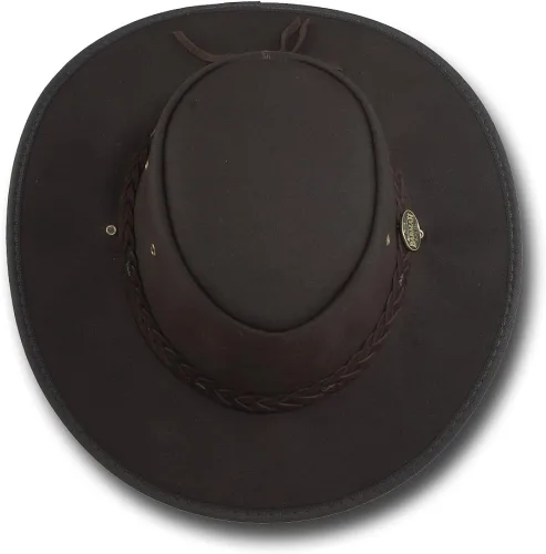 Vista 4 de Barmah Hats Drover Oil Skin Hat - Artículo 1050
