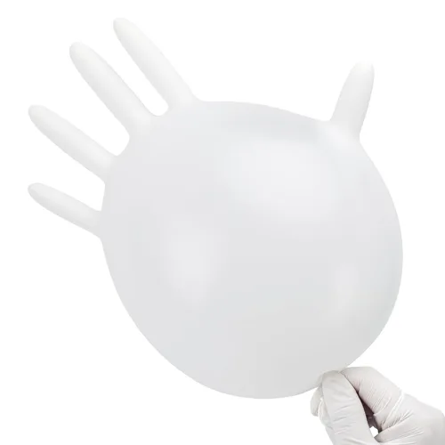 Vista 8 de Guantes de examen desechables de nitrilo SwiftGrip, 3 mil, XS, Caja de 100, guantes de nitrilo blancos desechables libres de látex para uso médico