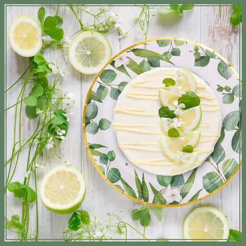 Vista 3 de Platos y servilletas para baby shower de género neutro para 25 decoraciones de fiesta verde salvia, decoración de fiesta de cumpleaños para niños