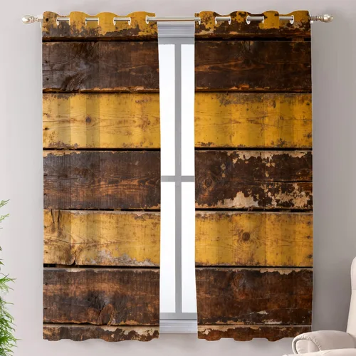 Vista 137 de Shrahala Floral Abstract Design Blackout Curtain Tiers, Minimalist Flower Illustration Kitchen Valance Light Blocking Tier Drapes with Rod Pocket, 2