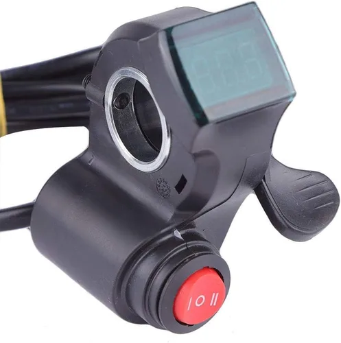 Vista 5 de Tbest Acelerador de pulgar, acelerador con pantalla, conjunto de control de velocidad del acelerador de pulgar de 12 V 99 V para scooter eléctrico