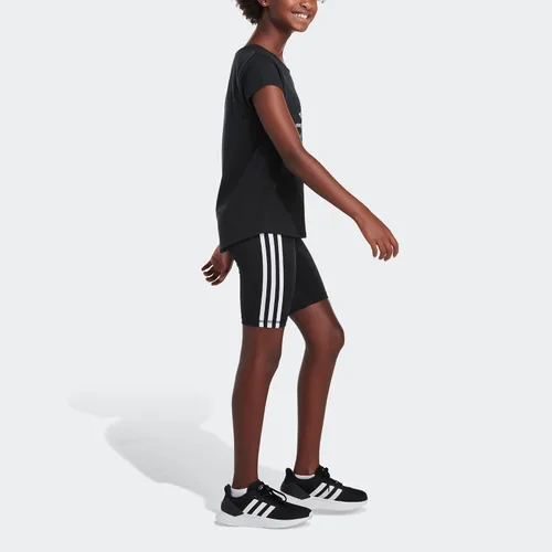 Vista 5 de adidas Pantalones cortos de ciclismo con cintura separada de 3 rayas para niña