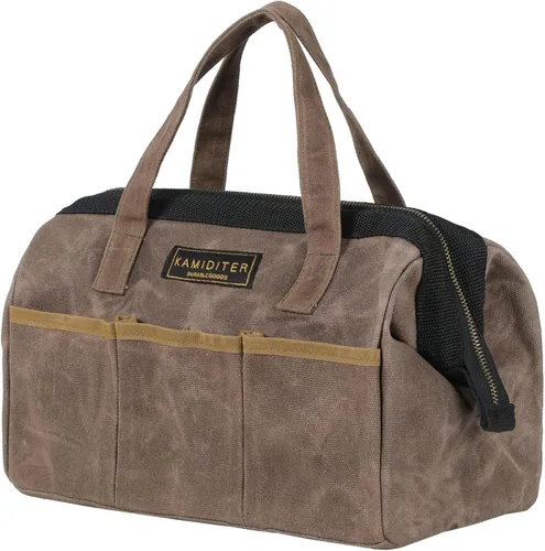 Vista 8 de Bolsa de herramientas de 13 pulgadas, bolsa de herramientas resistente al agua, bolsa de herramientas con asa para herramientas, llaves inglesas