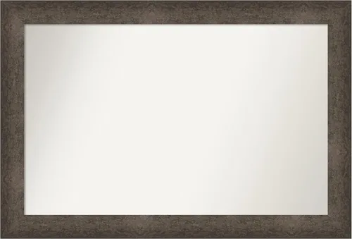 Vista 432 de Amanti Art Espejo de pared personalizado no biselado (25 x 25 pulgadas), marco de bronce acentuado, varios tamaños personalizados, espejo de baño