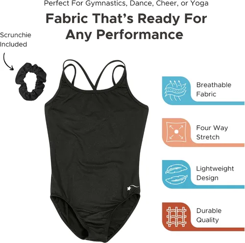Vista 3 de Destira Ballet Leotards for Women - Super Soft Dance and Ballet Leotards for Toddlers, Girls, and Women - JUNIOR/ADULT SIZES