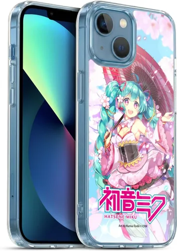 Vista 206 de Head Case Designs Licencia Oficial Hatsune Miku Gráficos Lindos Carcasa de Gel [Protección de Grado Militar] Compatible con Apple iPhone 7