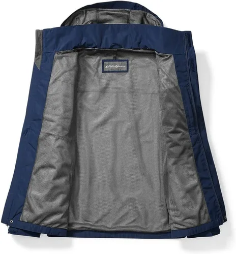Vista 3 de Eddie Bauer Chaqueta impermeable plegable para hombre