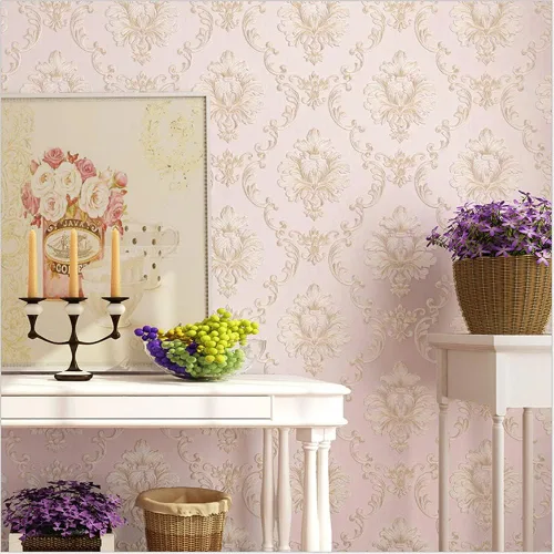 Vista 7 de Q QIHANG Papel tapiz de estilo europeo 3D en relieve damasco grueso no tejido, para sala de estar, dormitorio, comedor, TV, fondo, pared, 20.87