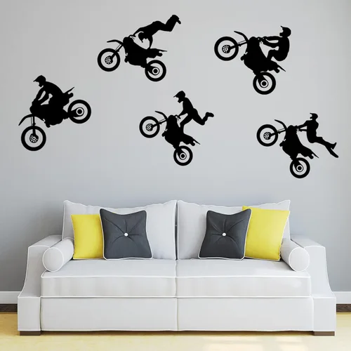 Vista 5 de Zoyiancy Pegatinas de pared para motocross para motocross, decoración