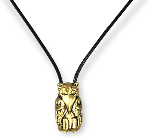 Vista 3 de My Totem Tribe Collar de cuentas tribales de animales espirituales nativos americanos, colgante único de oro inspirador simbólico